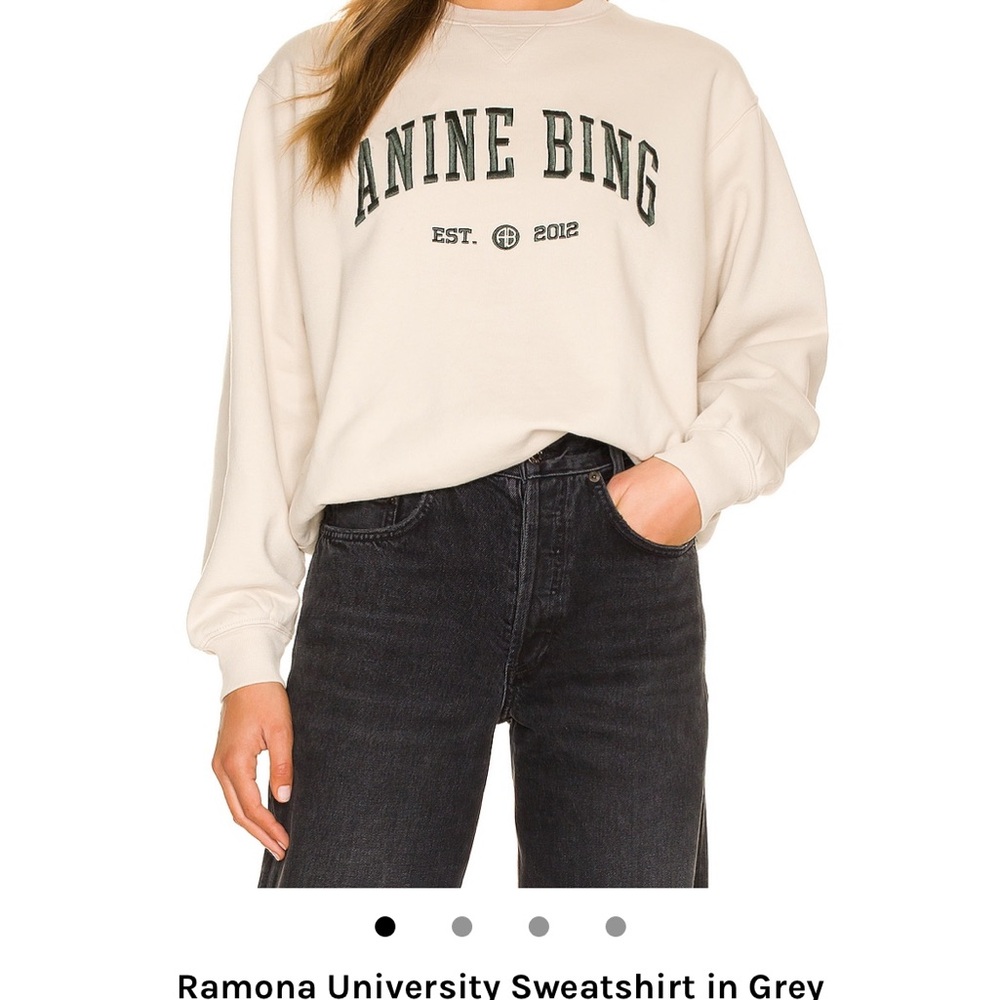 ANINE BING Ramona University Sweatshirt Large